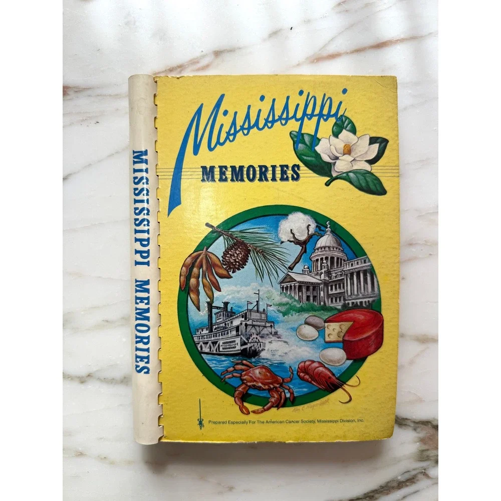 1981 Vintage Mississippi Memories Cookbook Southern Community Recipes